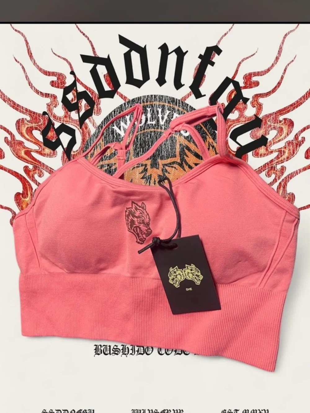 SINGLE WOLF EVERSON HUXLEY SEAMLESS BRA DARC SPORT BNWT